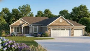 CHD-1472 Country House Plan – Front Elevation