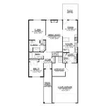 CHD-1474 Country House Plan – Main Floor Plan