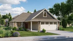 CHD-1474 Country House Plan – Front Elevation