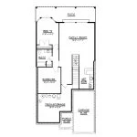 CHD-1481 Beach House Plan – Basement Floor Plan