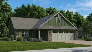 CHD-1489 Country House Plan – Front Elevation