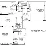 CHD-1494 Beach House Plan – First Floor Plan