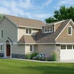 CHD-1498 Beach House Plan – Front Elevation
