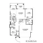 CHD-1506 Beach House Plan – First Floor Plan