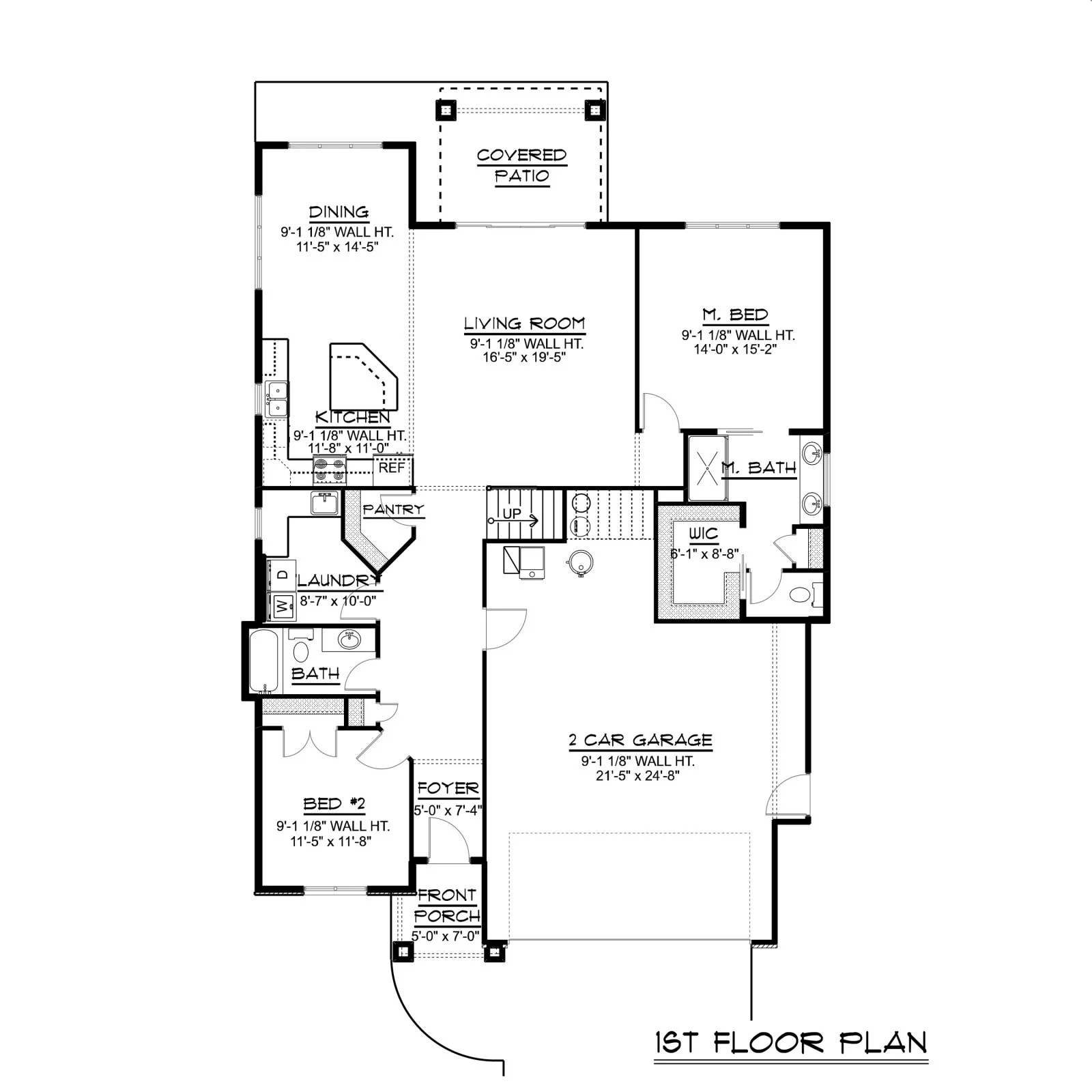 CHD-1506 Beach House Plan – First Floor Plan
