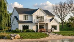 CHD-1506 Beach House Plan – Front Elevation