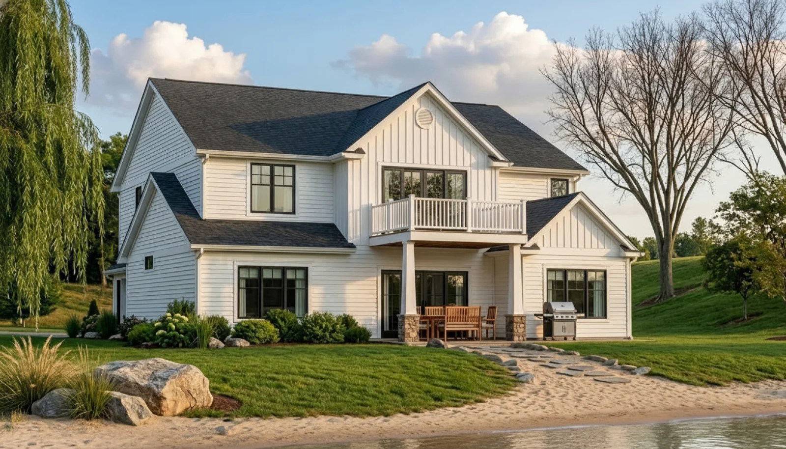 CHD-1506 Beach House Plan – Front Elevation