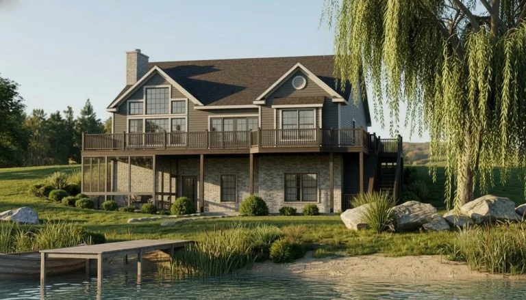 CHD-1510 Beach House Plan – Front Elevation