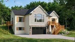 CHD-15110 Cottage House Plan – Front Elevation