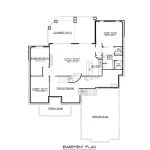 CHD-15116 Country House Plan – Basement Floor Plan