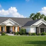 CHD-15116 Country House Plan – Front Elevation
