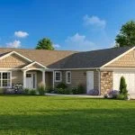 CHD-1512 Country House Plan – Front Elevation