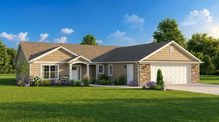 CHD-1512 Country House Plan – Front Elevation