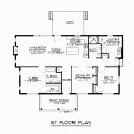 CHD-1513 Ranch House Plan – Main Floor Plan
