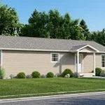 CHD-1515 Ranch House Plan – Front Elevation