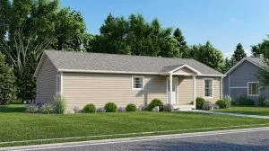 CHD-1515 Ranch House Plan – Front Elevation