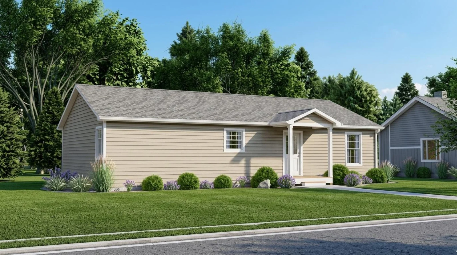 CHD-1515 Ranch House Plan – Front Elevation