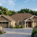 CHD-1520 Country House Plan – Front Elevation