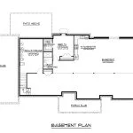 CHD-1522 Country House Plan – Basement Floor Plan