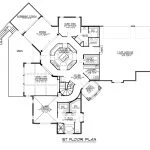 CHD-1527 European House Plan – Main Floor Plan