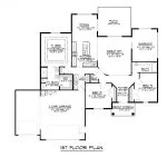 CHD-1530 Country House Plan – Main Floor Plan