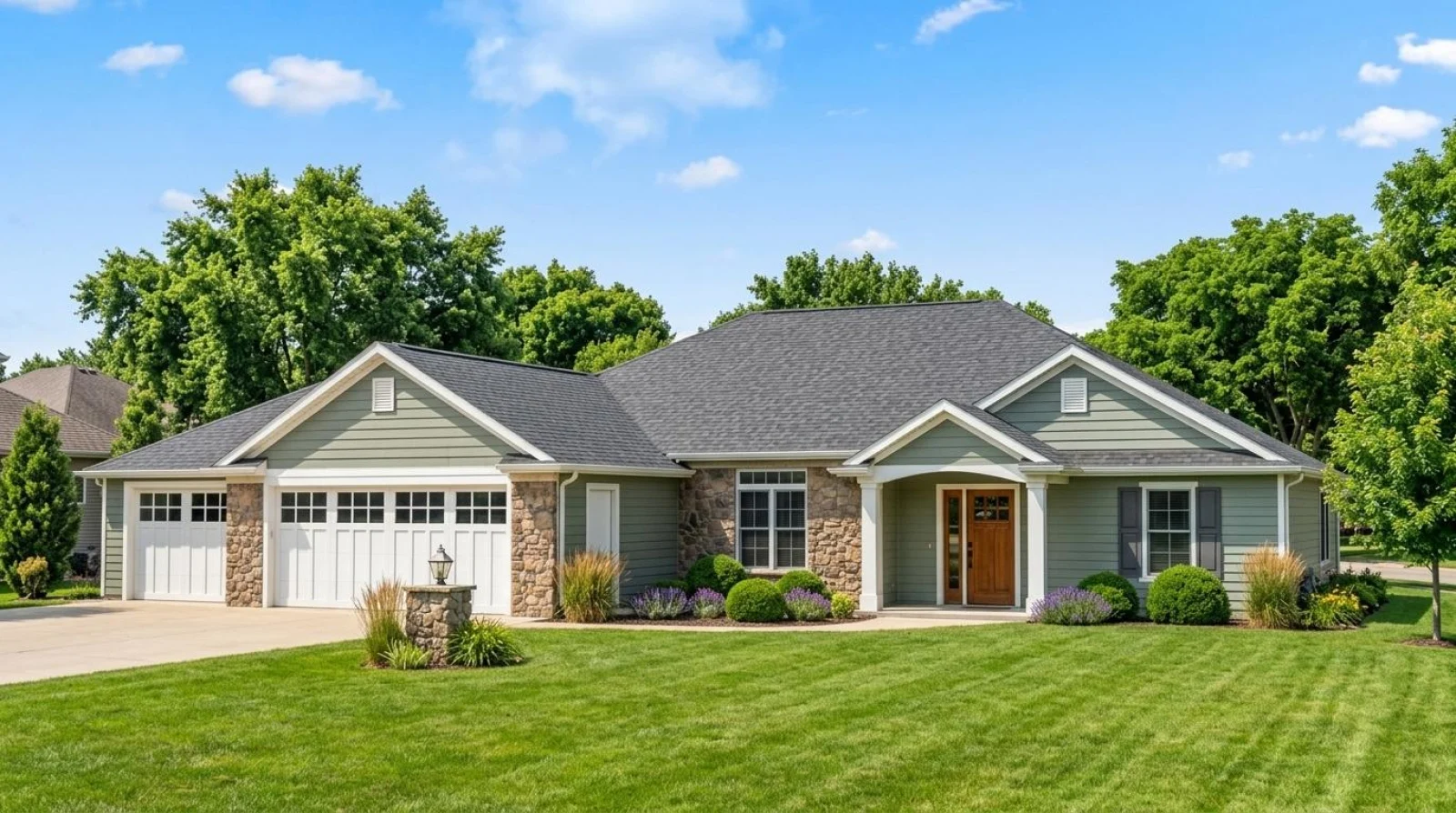 CHD-1530 Country House Plan – Front Elevation