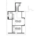 CHD-1536 Country House Plan – Loft Floor Plan
