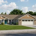 CHD-1538 Country House Plan – Front Elevation