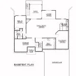 CHD-1539 Country House Plan – Basement Floor Plan