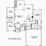 CHD-1539 Country House Plan – Main Floor Plan