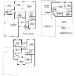 CHD-1540 Colonial House Plan – Main Floor Plan