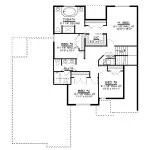 CHD-1540 Colonial House Plan – Second Floor Plan