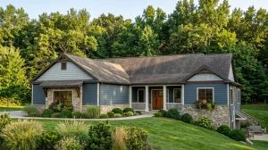 CHD-1544 Country House Plan – Front Elevation