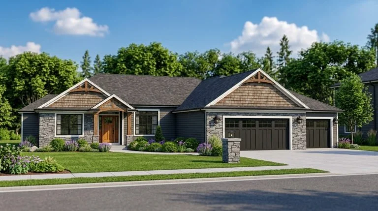 CHD-1548 Country House Plan – Front Elevation