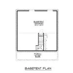 CHD-1553 Country House Plan – Basement Floor Plan