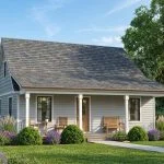 CHD-1553 Country House Plan – Front Elevation