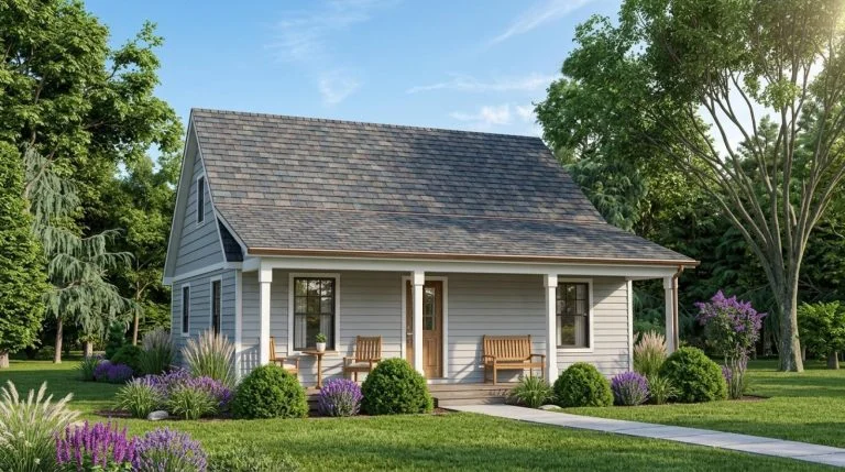 CHD-1553 Country House Plan – Front Elevation