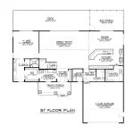 CHD-1554 Country House Plan – Main Floor Plan