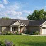 CHD-1554 Country House Plan – Front Elevation