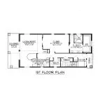 CHD-1561 Beach House Plan – First Floor Plan