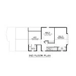 CHD-1561 Beach House Plan – Second Floor Plan
