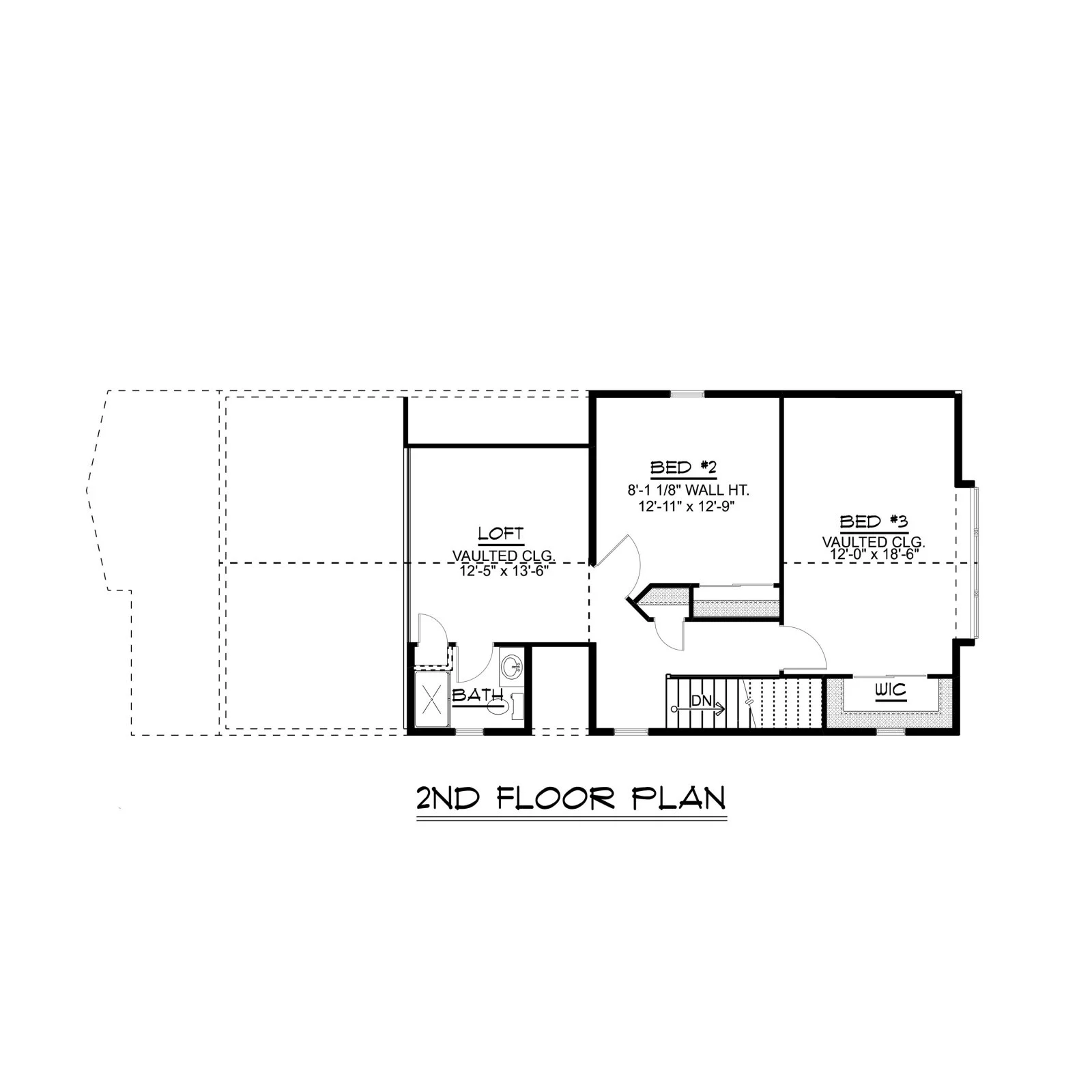 CHD-1561 Beach House Plan – Second Floor Plan