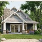 CHD-1561 Beach House Plan – Front Elevation