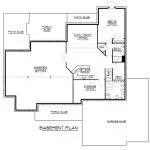 CHD-1562 Country House Plan – Basement Floor Plan