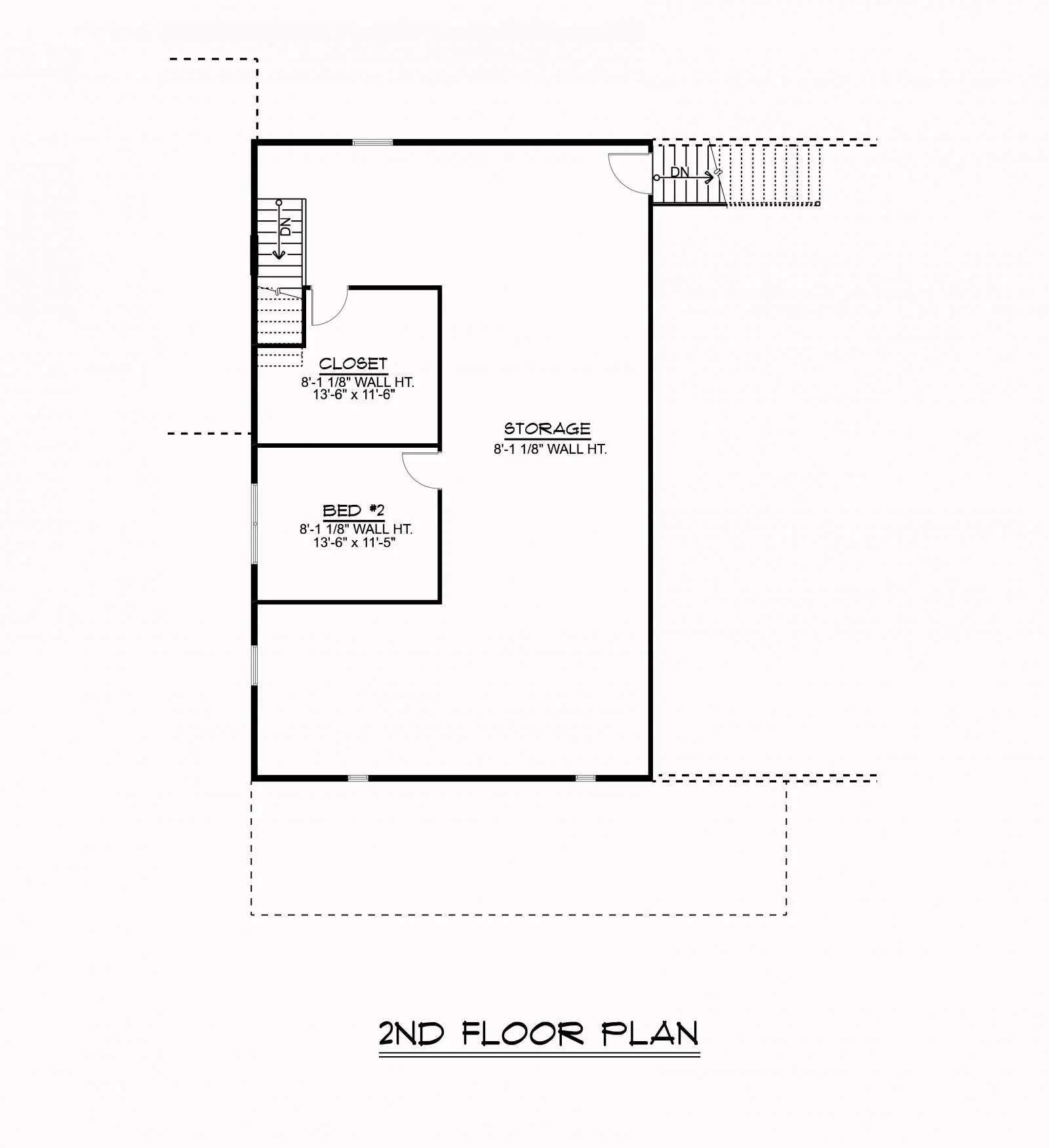 CHD-1570 Country House Plan – Second Floor Plan