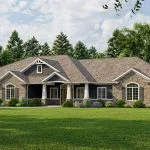 CHD-1577 Country House Plan – Front Elevation