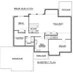CHD-1579 Colonial House Plan – Basement Floor Plan