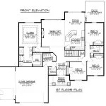 CHD-1579 Colonial House Plan – Main Floor Plan