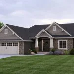 CHD-1579 Colonial House Plan – Front Elevation
