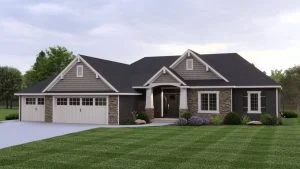CHD-1579 Colonial House Plan – Front Elevation